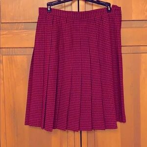 Talbots pleated wool skirt
